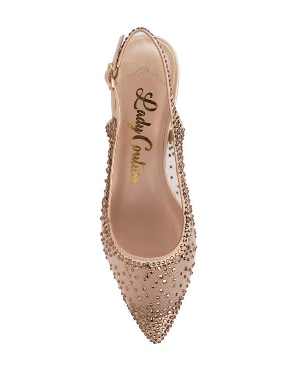 Lady Couture Natural Demin Slingback Pump