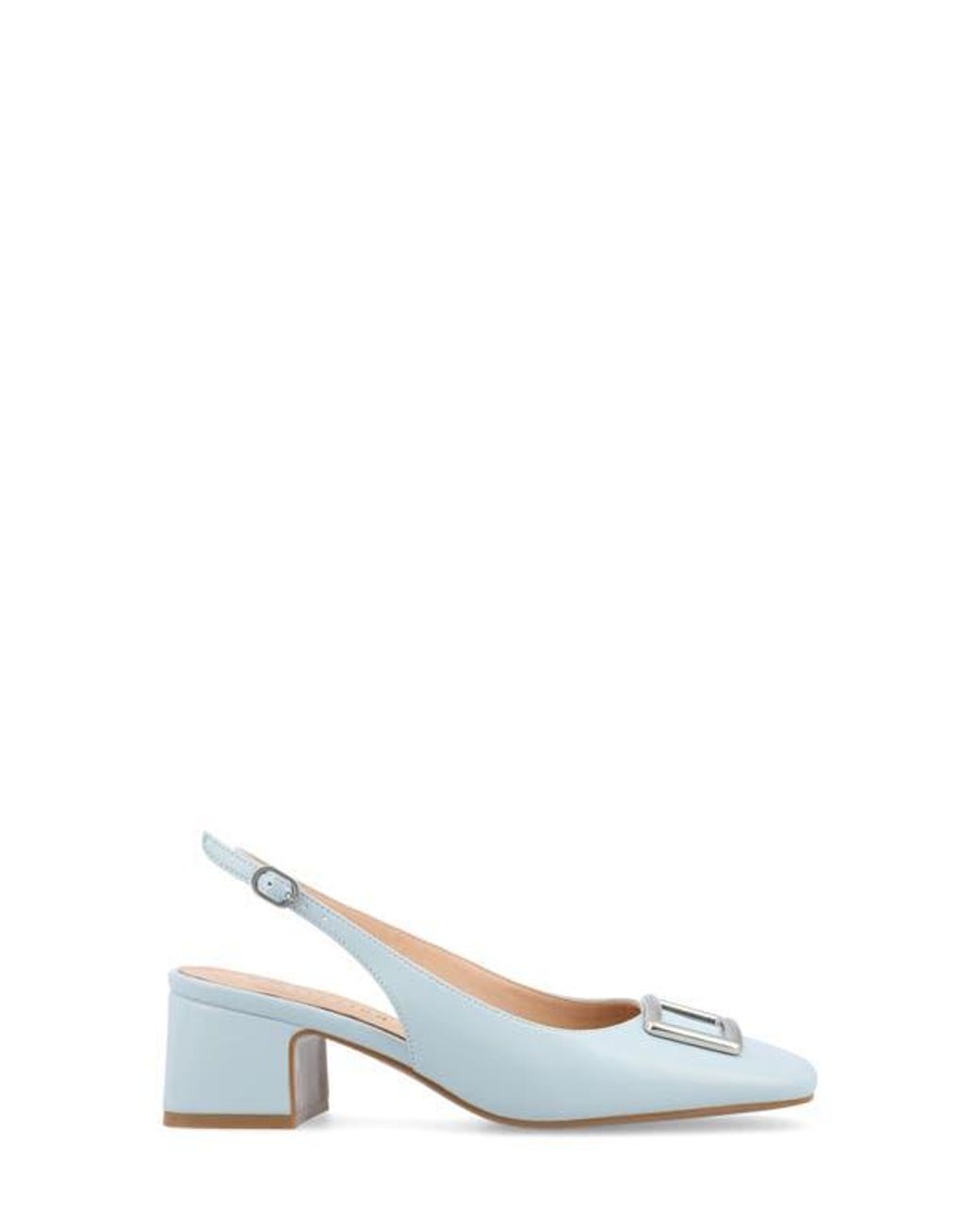 Journee Collection Blue Everlee Slingback Pump