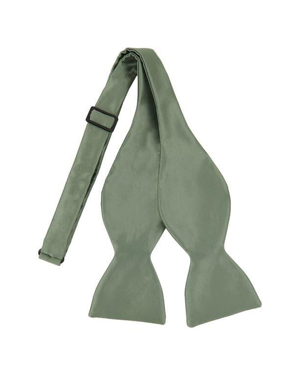 Con.struct Green Solid Satin Bow Tie for men