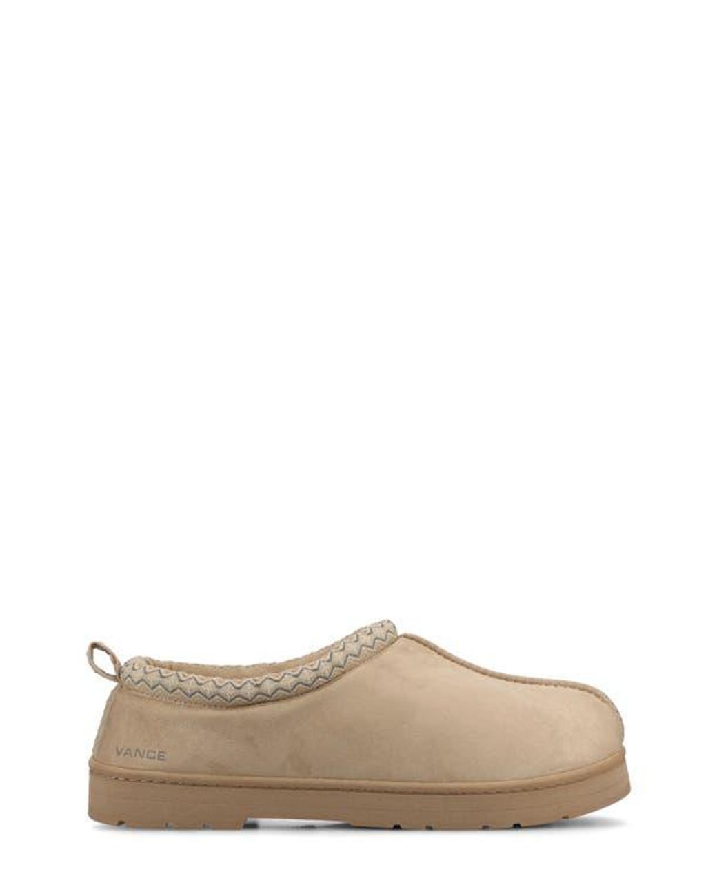 Vance Co. Natural Lance Leather Slipper for men