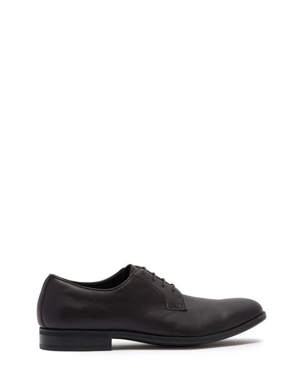 Gordon Rush Black Bailey Leather Plain Toe Derby for men
