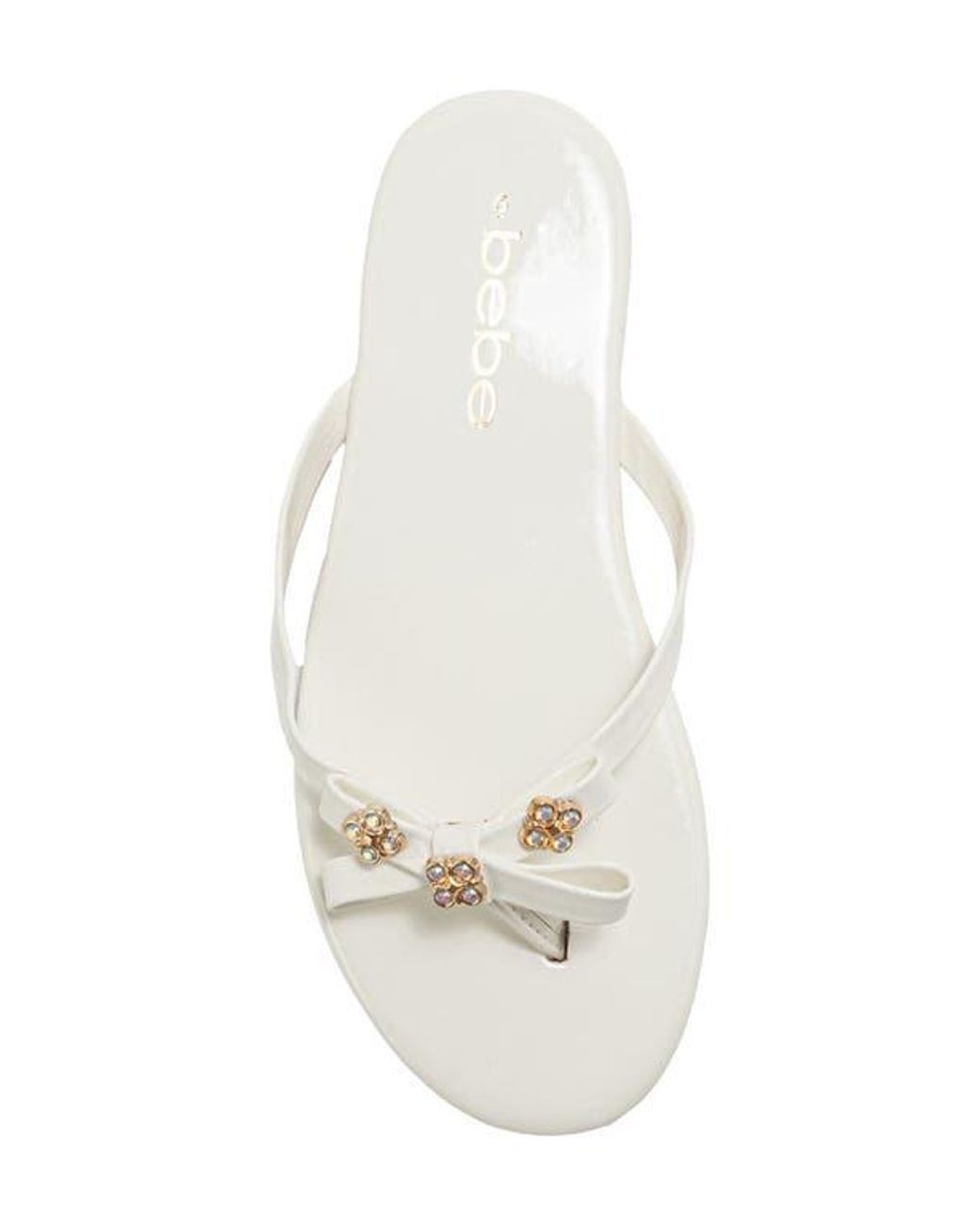 Bebe White Sandal