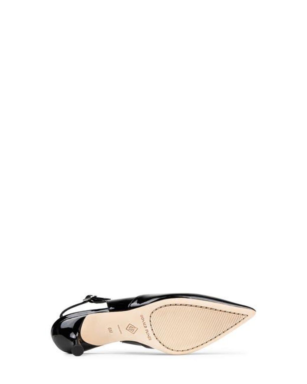 Donald J Pliner Black Pointed Toe Slingback Pump