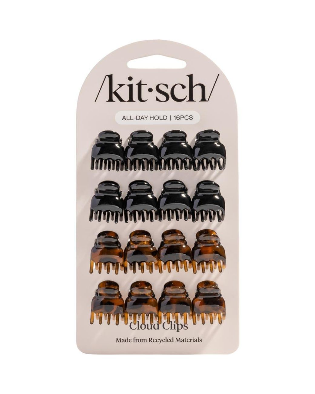 Kitsch Multicolor 16-Pack Recycled Plastic Microcloud Hair Clips