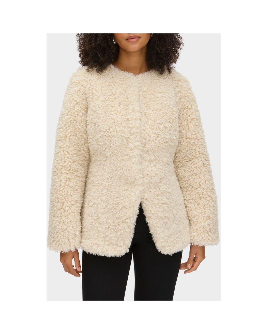 ALIGNE Natural Daphne Faux Shearling Jacket