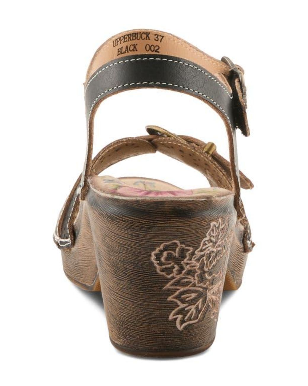 Spring Step Multicolor Upperbuck Ankle Strap Platform Sandal