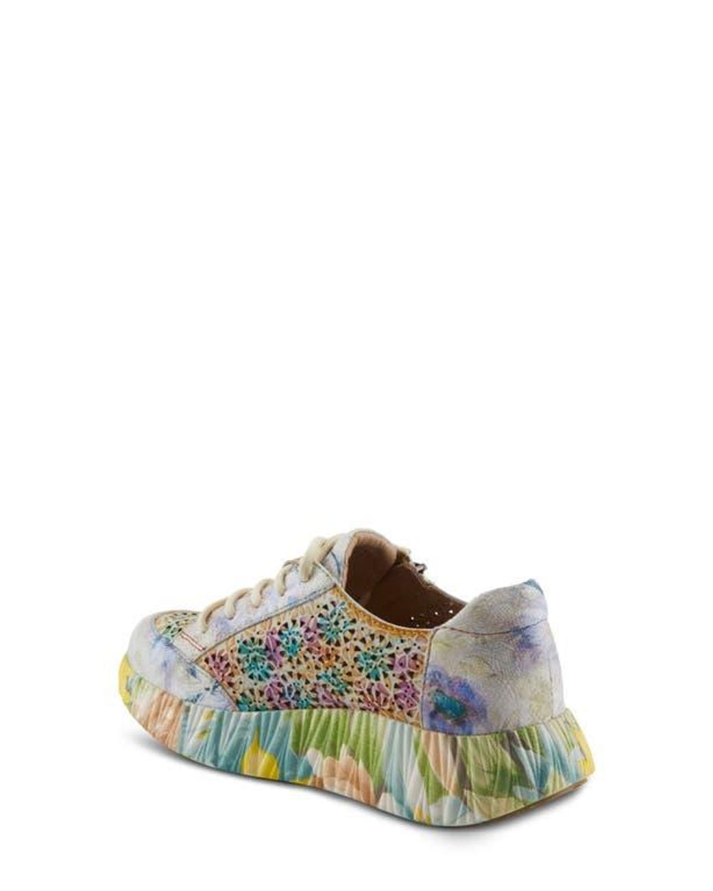 Spring Step Blue Bloomington Platform Sneaker