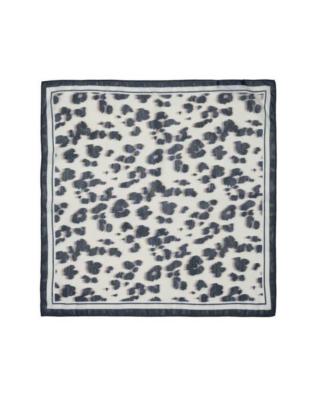BCBGeneration Blue Leopard Print Square Scarf
