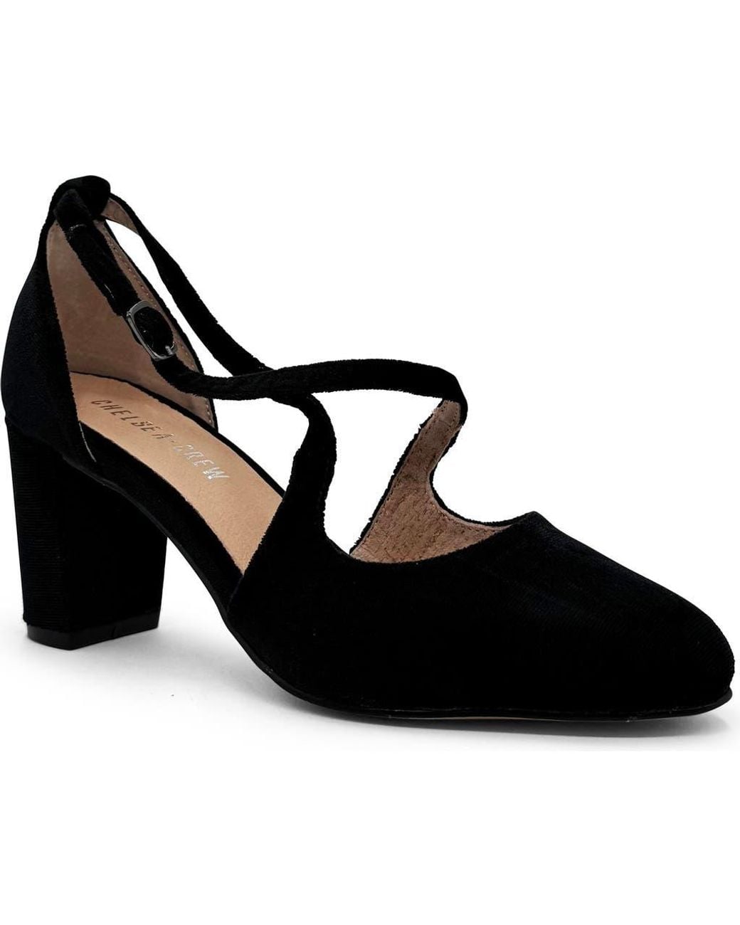 Chelsea Crew Black Oren Crossover Pump