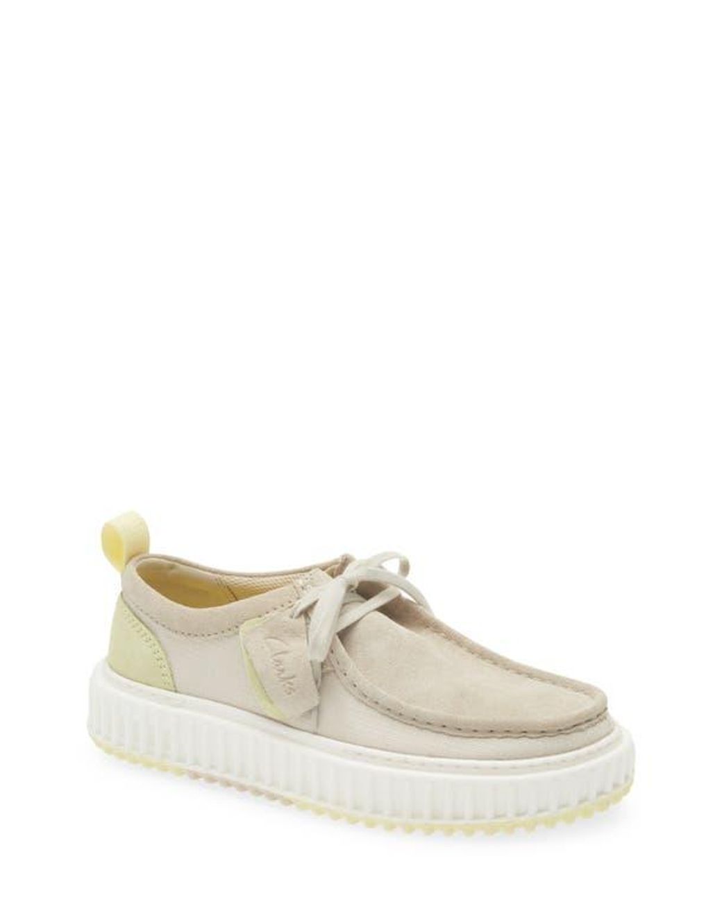 Clarks White Torlite Lo Moc Toe Oxford for men