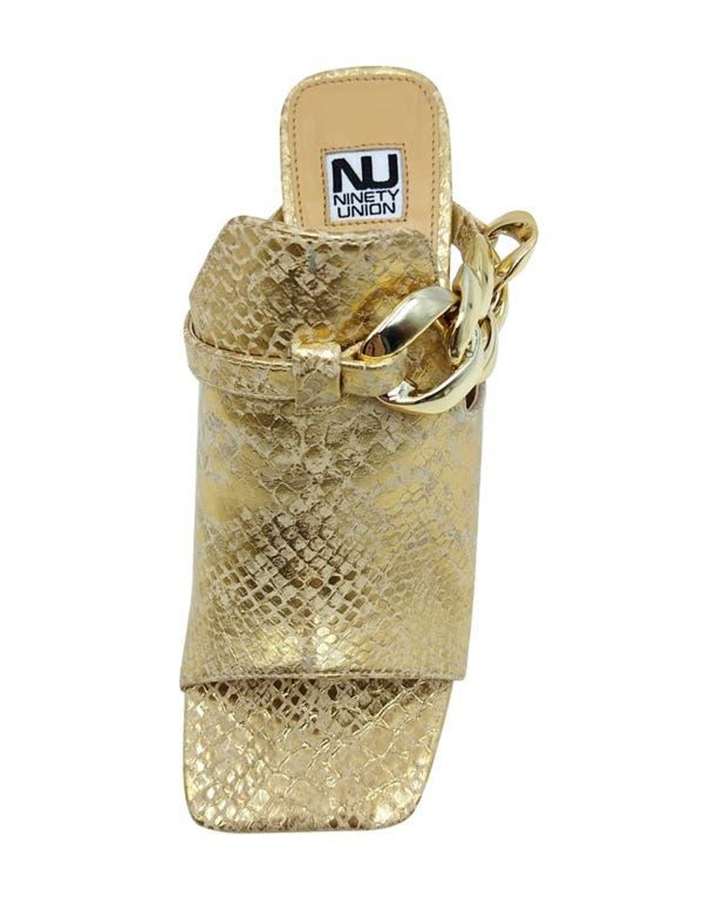 Ninety Union Metallic Ryder Open Toe Pump
