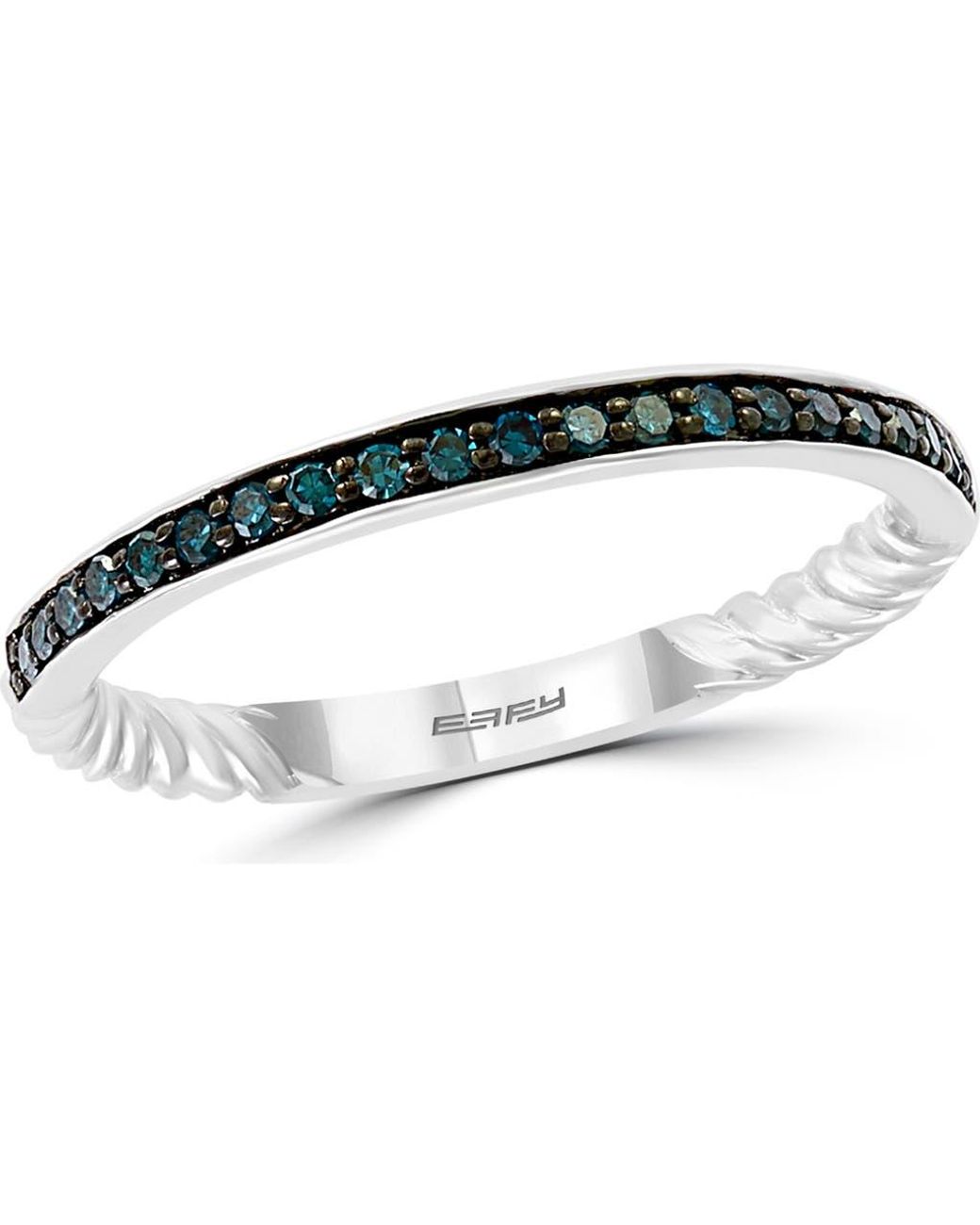 Effy Black Diamond Stacking Ring