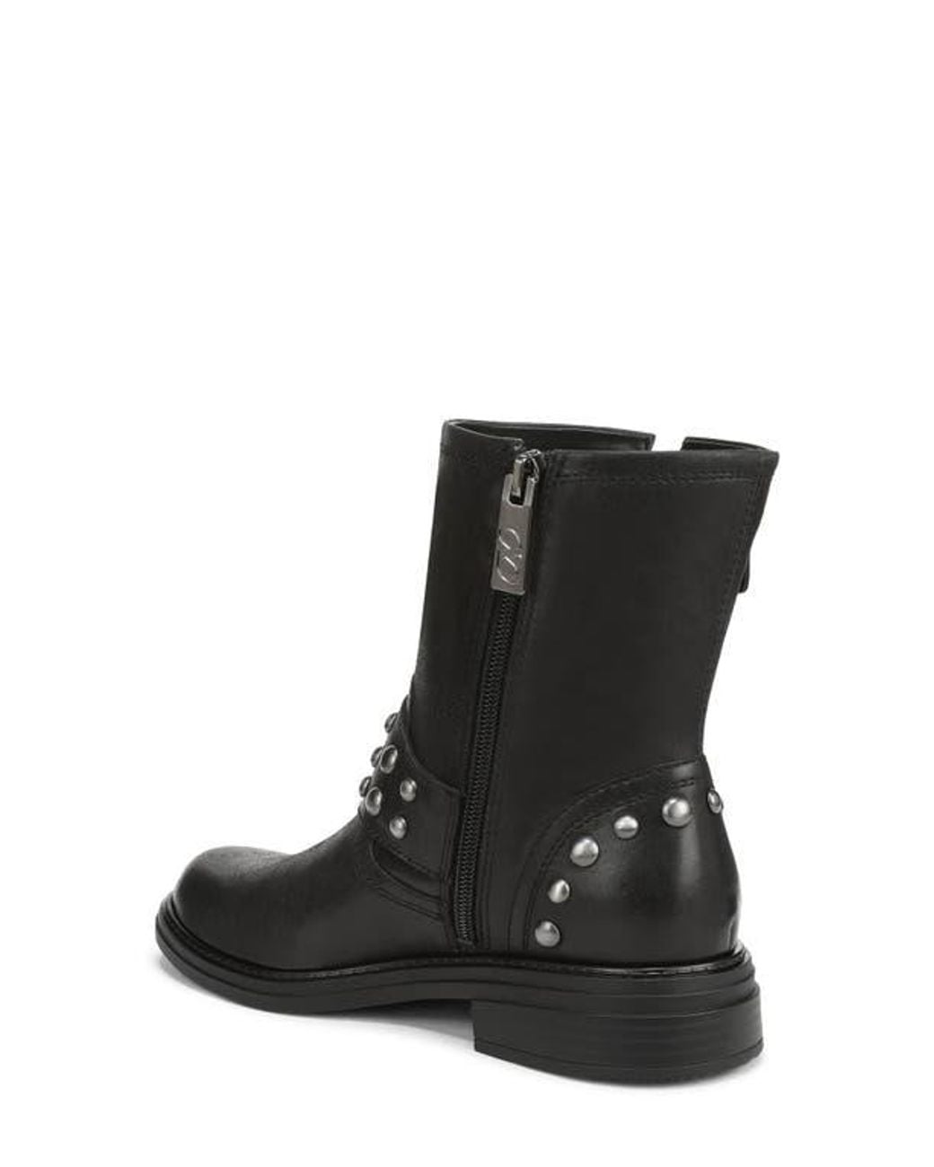Naturalizer Black Optimus Stud Moto Boot
