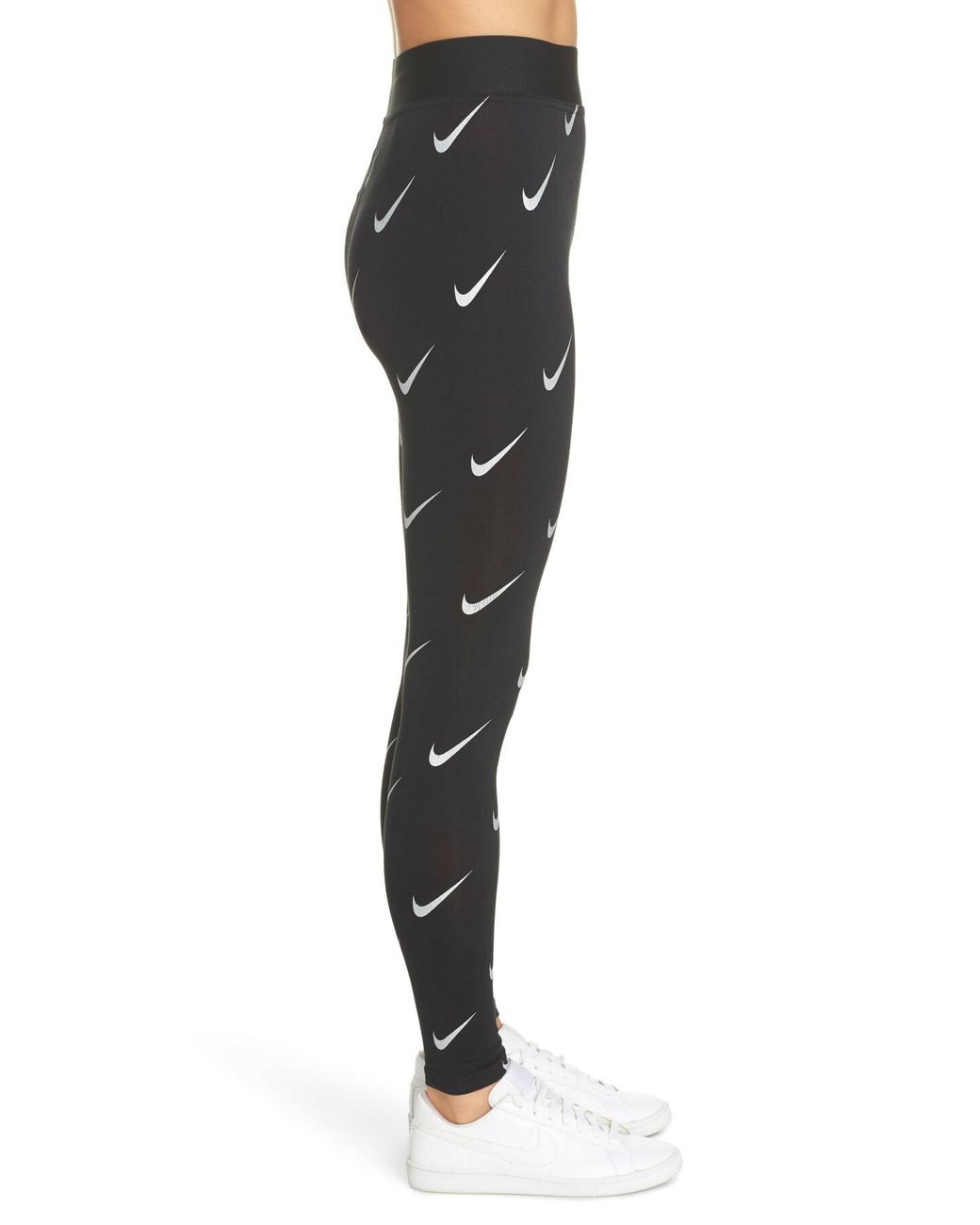 Nike Sportswear Allover Print Logo Leggings in Black | Lyst