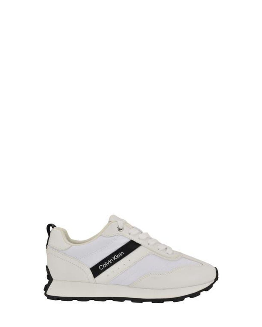 Calvin Klein White Tanja Retro Lace-up Sneakers