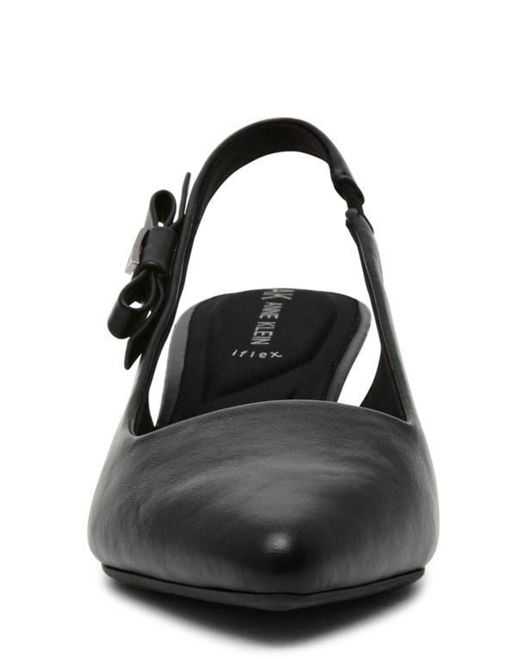 Anne Klein Black Ibbey Slingback Pump