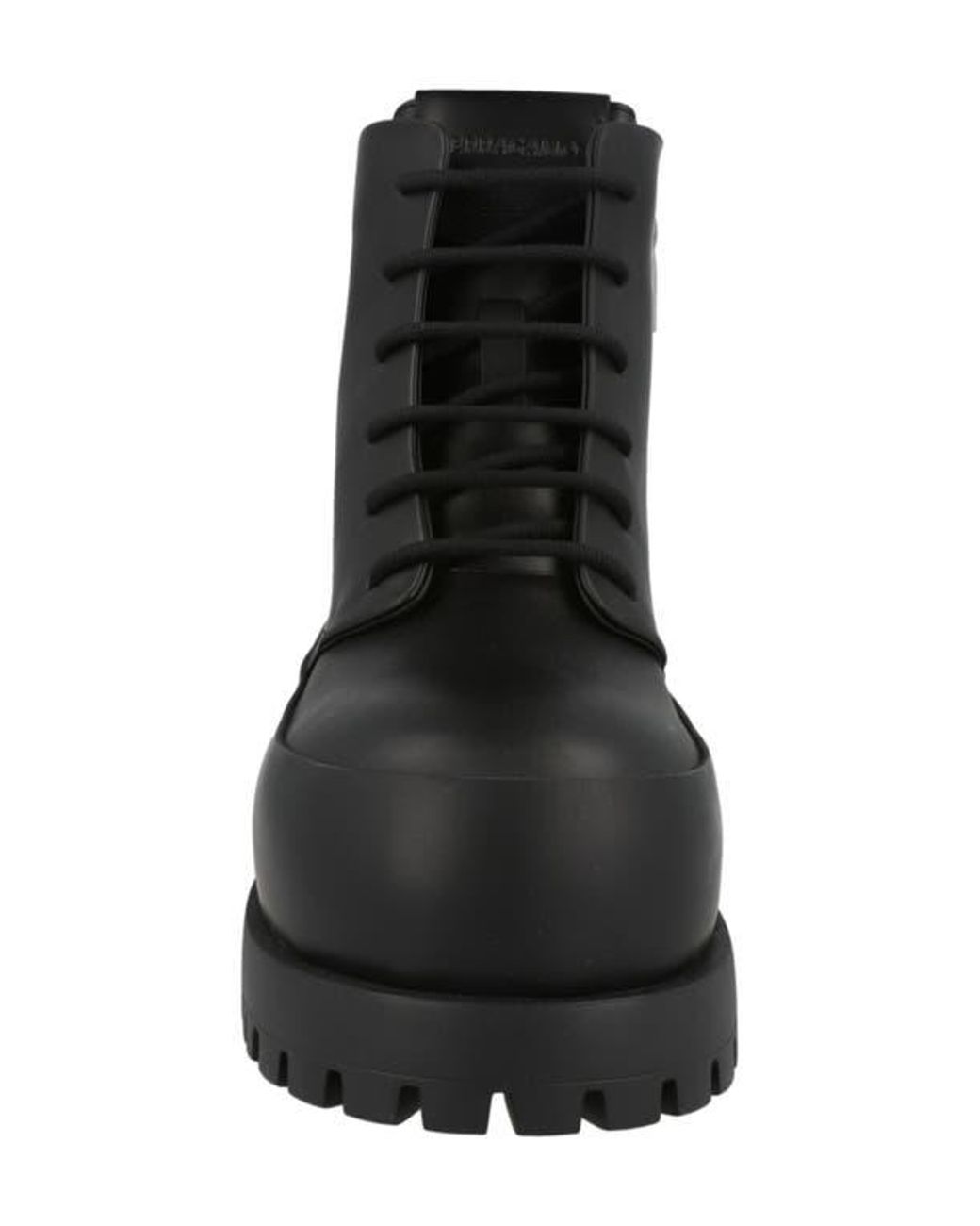 Ferragamo Black Fede Combat Boot for men