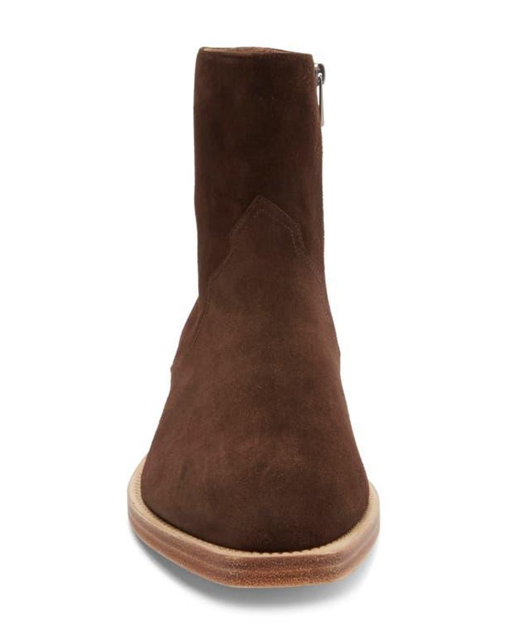 Stuart Weitzman Men\'s Augustine Brown Suede Boot  Sz: 9.5 STUART WEITZMAN Augustine Mid Boot Chestnut Suede SJ868  main image 2