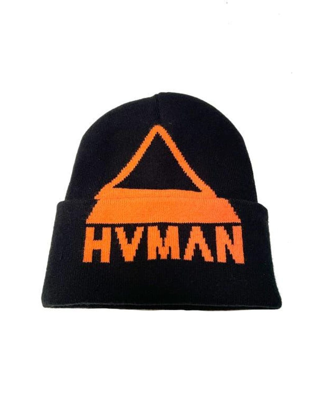 HVMAN Blue Triangle Logo Knit Beanie for men