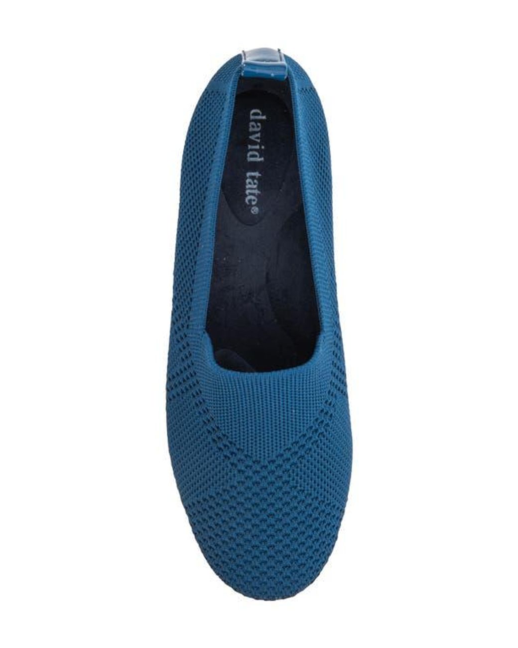 David Tate Blue Bianca Stretch Espadrille Pump