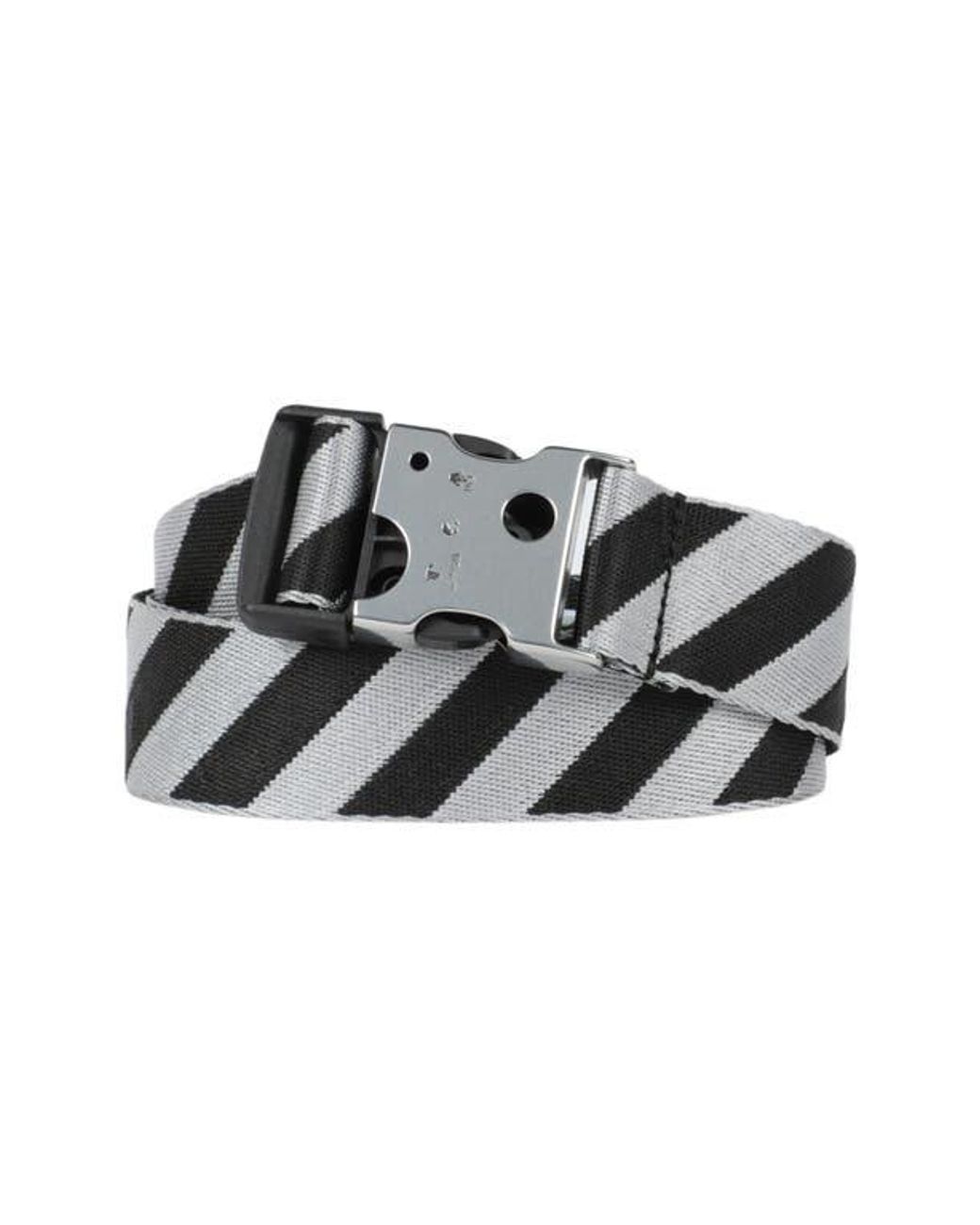 Off white striped belt sales
