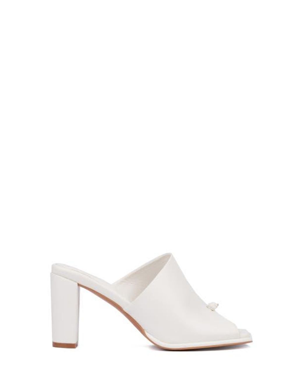 TORGEIS White Darla Slide Sandal