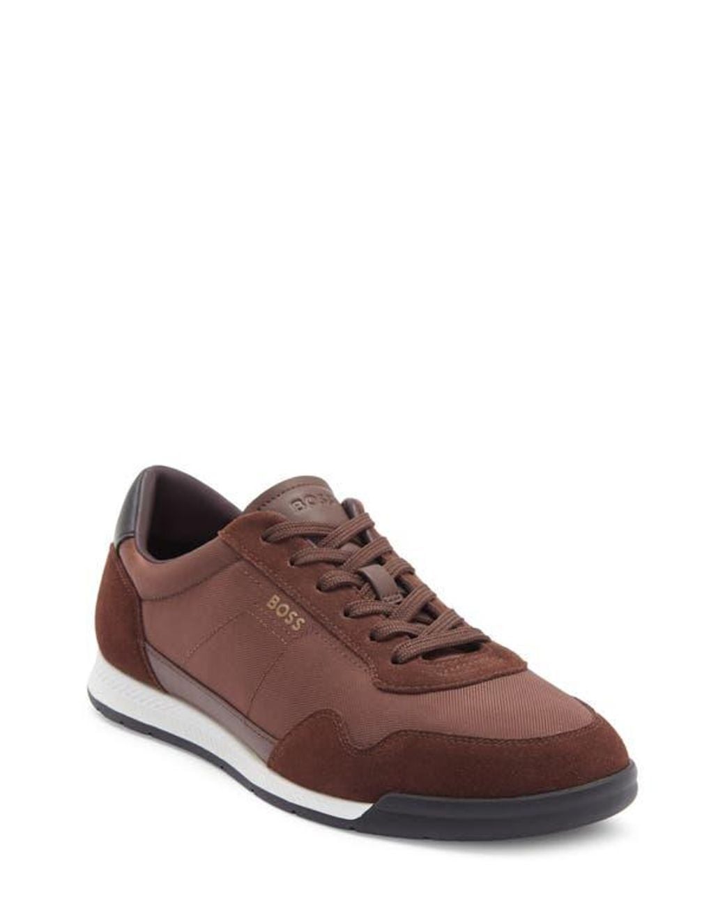 Boss Brown Titanium Low Top Sneaker for men