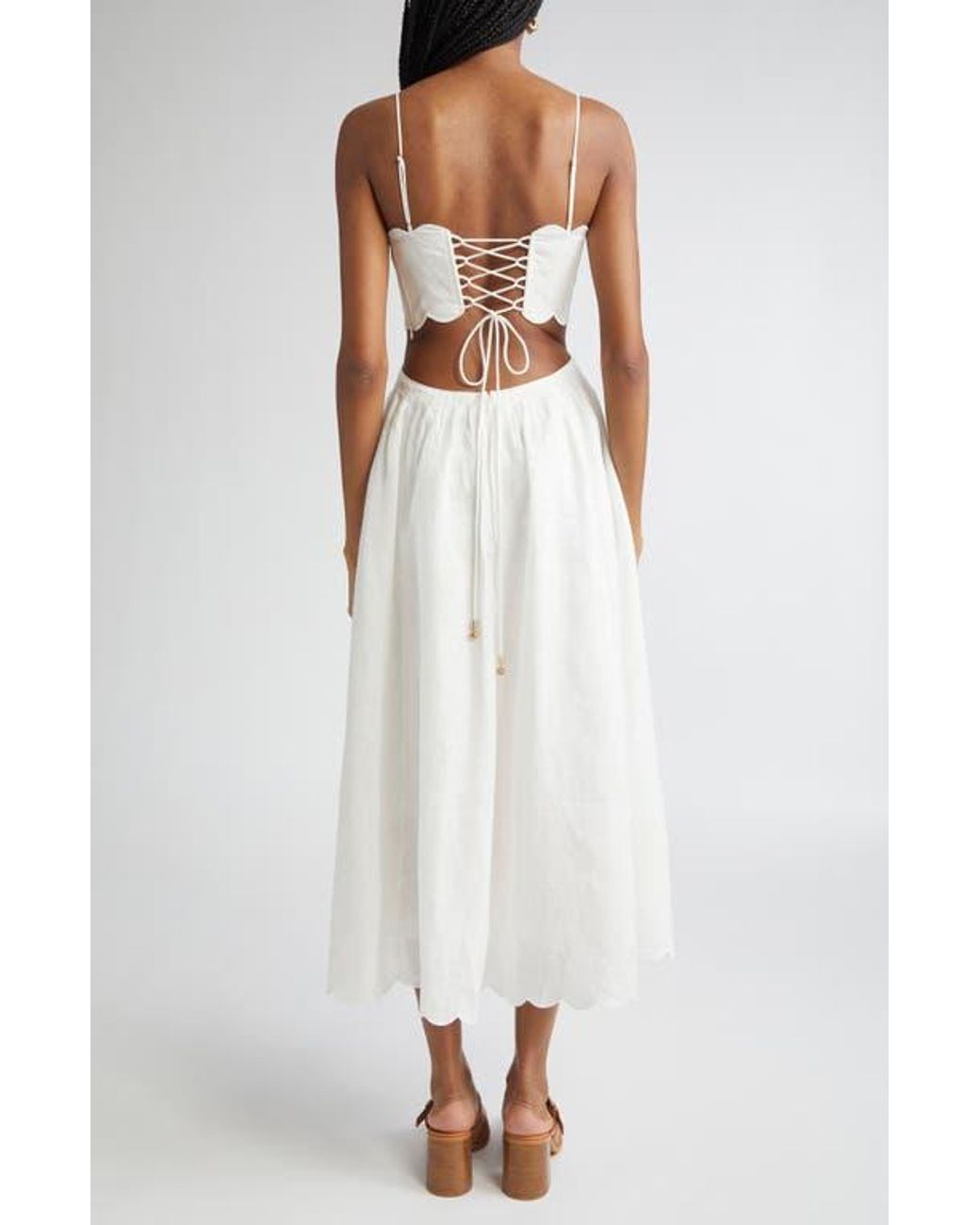 rhiannon corset top midi dress RHIANNON METALLIC JACQUARD AND SILK TAFFETA MAXI DRESS