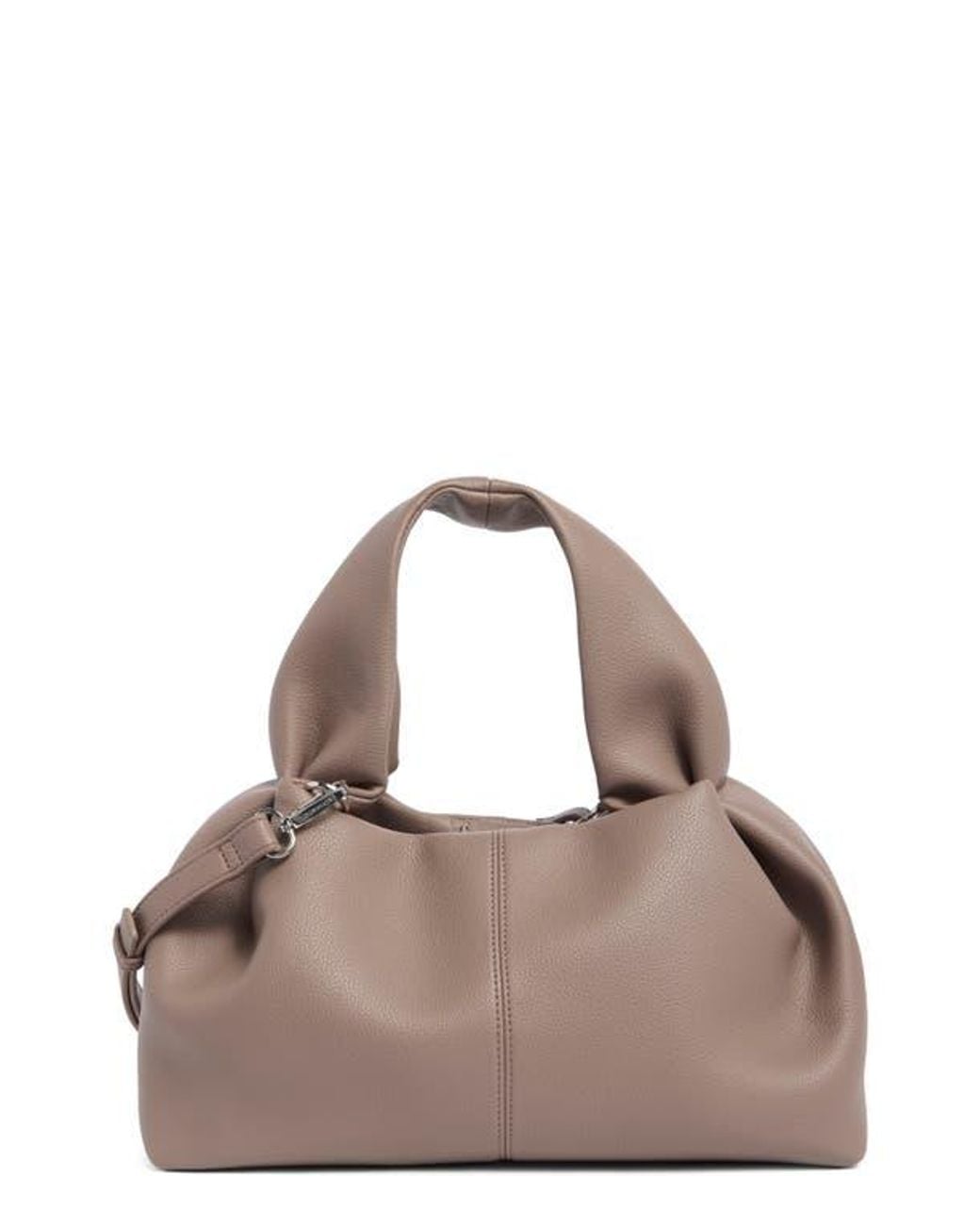 BCBGMAXAZRIA Pleated Top Handle Satchel in Gray | Lyst