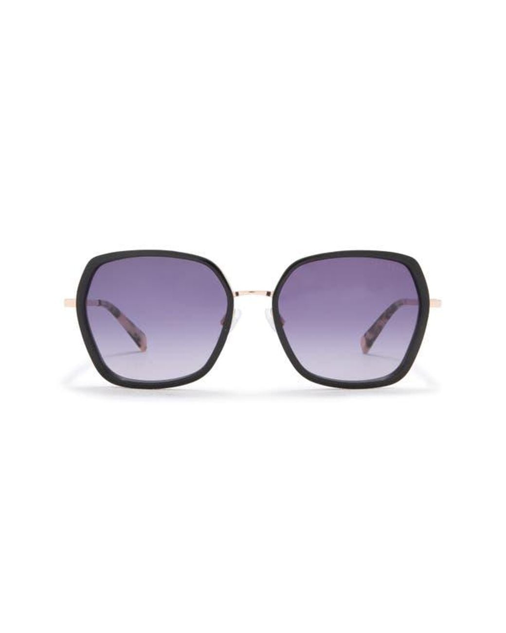 Ted Baker Purple 56Mm Square Sunglasses