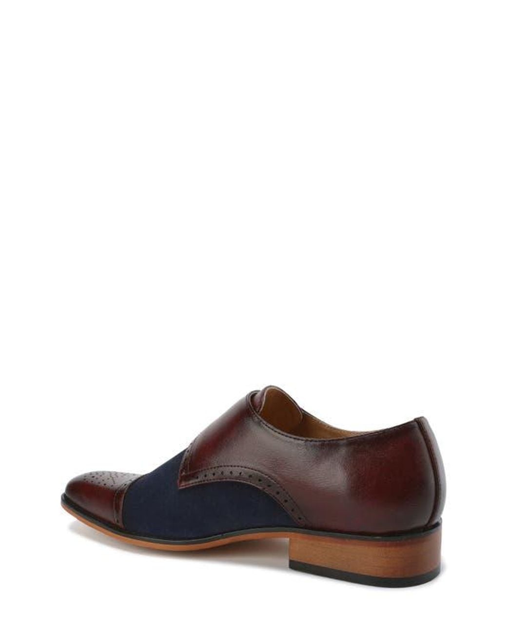 Gino Vitale Brown Double Monk Strap Loafer for men