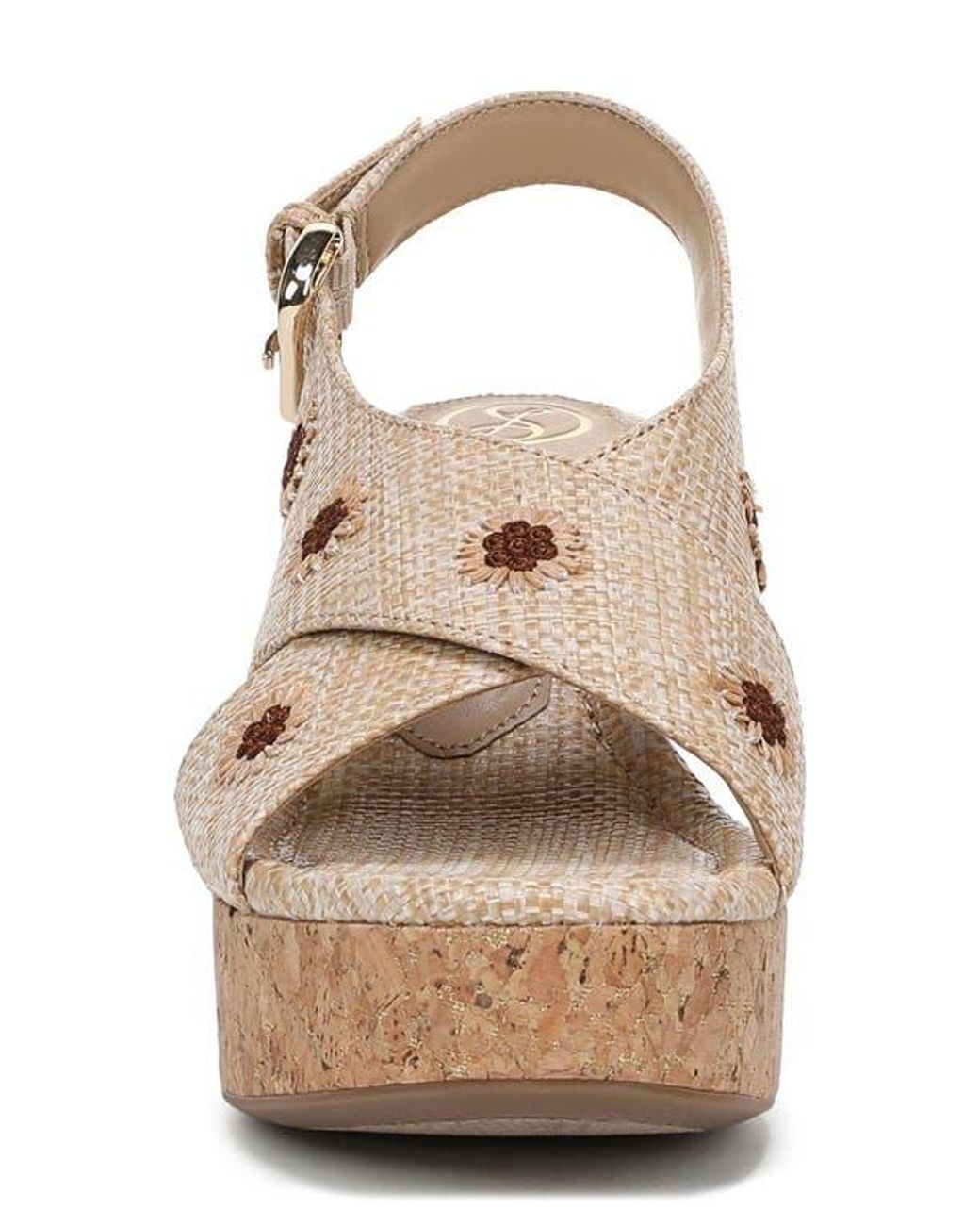 Sam & Libby Metallic Hanfleur Platform Slingback Sandal