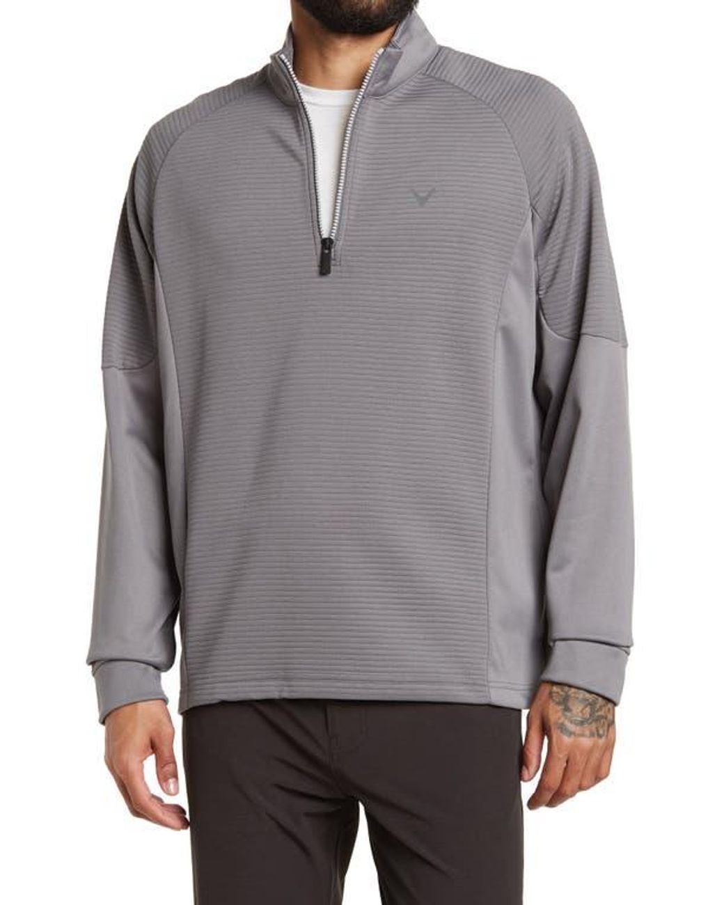 Callaway Golf Callaway Golf Ottoman Tech Fleece 1 4 Zip Pullover in Gray for Men Lyst