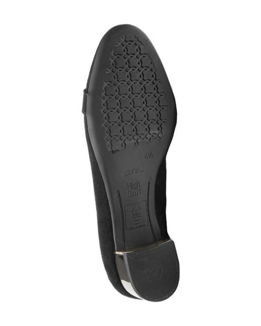 Ara Black Nebula Block Heel Pump