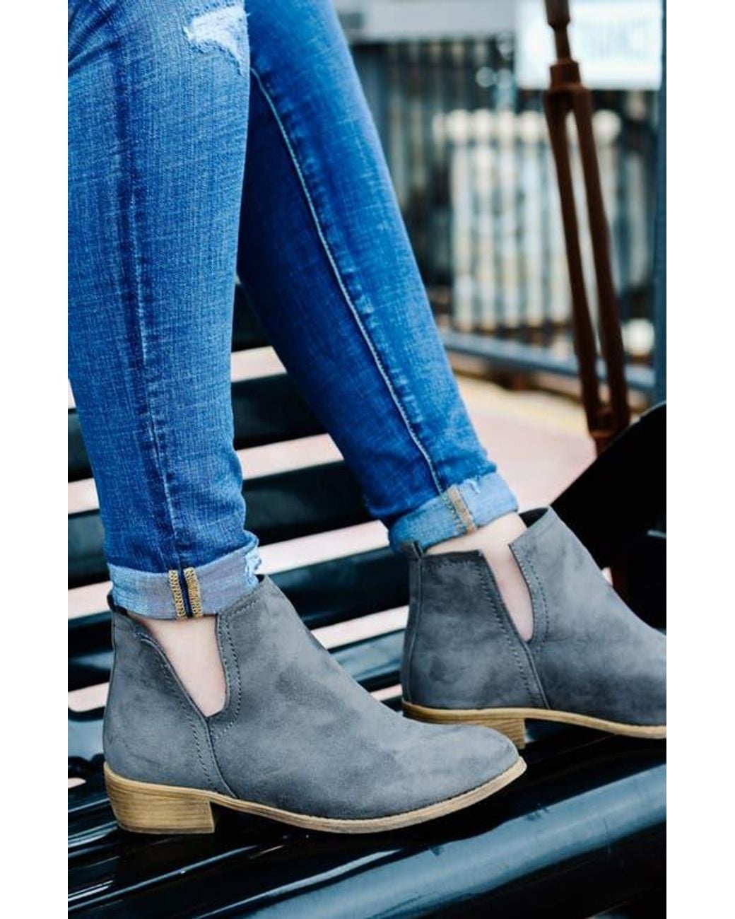 Journee Collection Brown Leopard Split-Side Ankle Booties