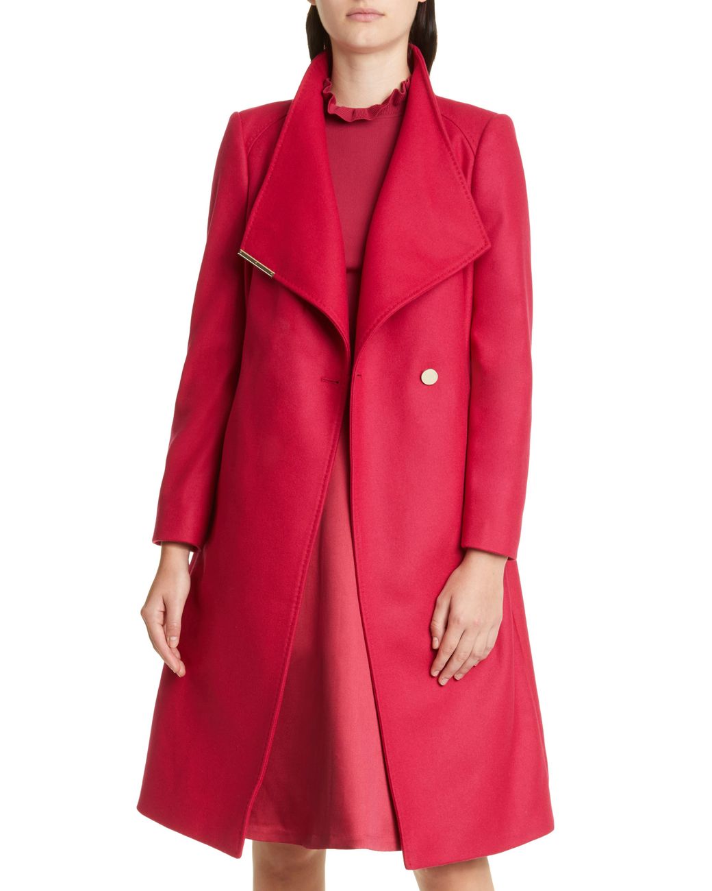 Ted baker top coat red