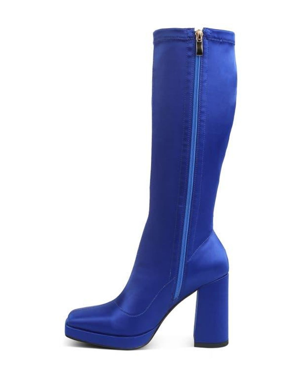 Rag & Co Blue Presto Knee High Boot