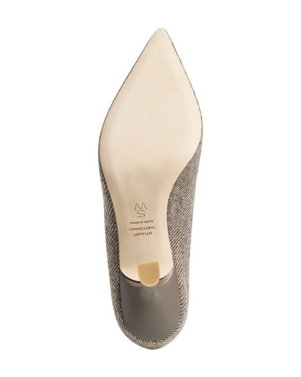 Stuart Weitzman Metallic Stuart Super Sculpt Pointed Toe Pump