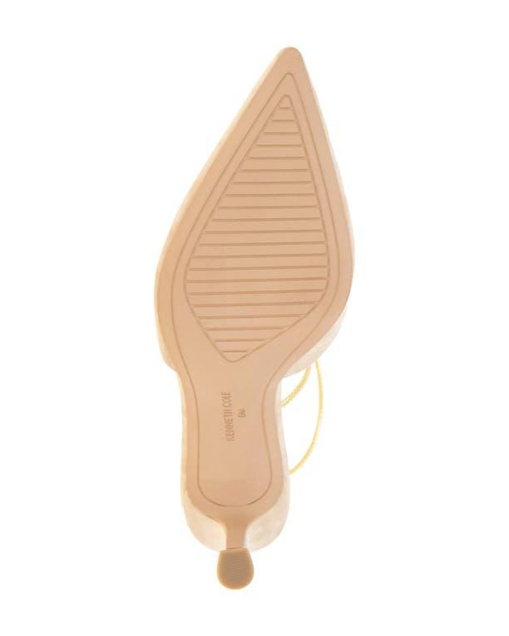 Kenneth Cole Metallic Umi T-Strap Pointed Toe Pump