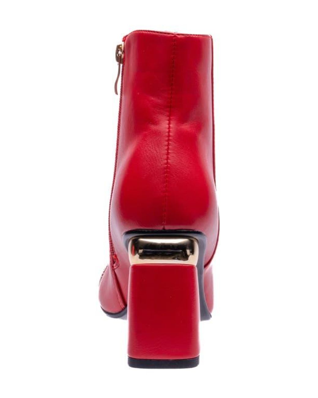 Ninety Union Red Two-Tone Bootie