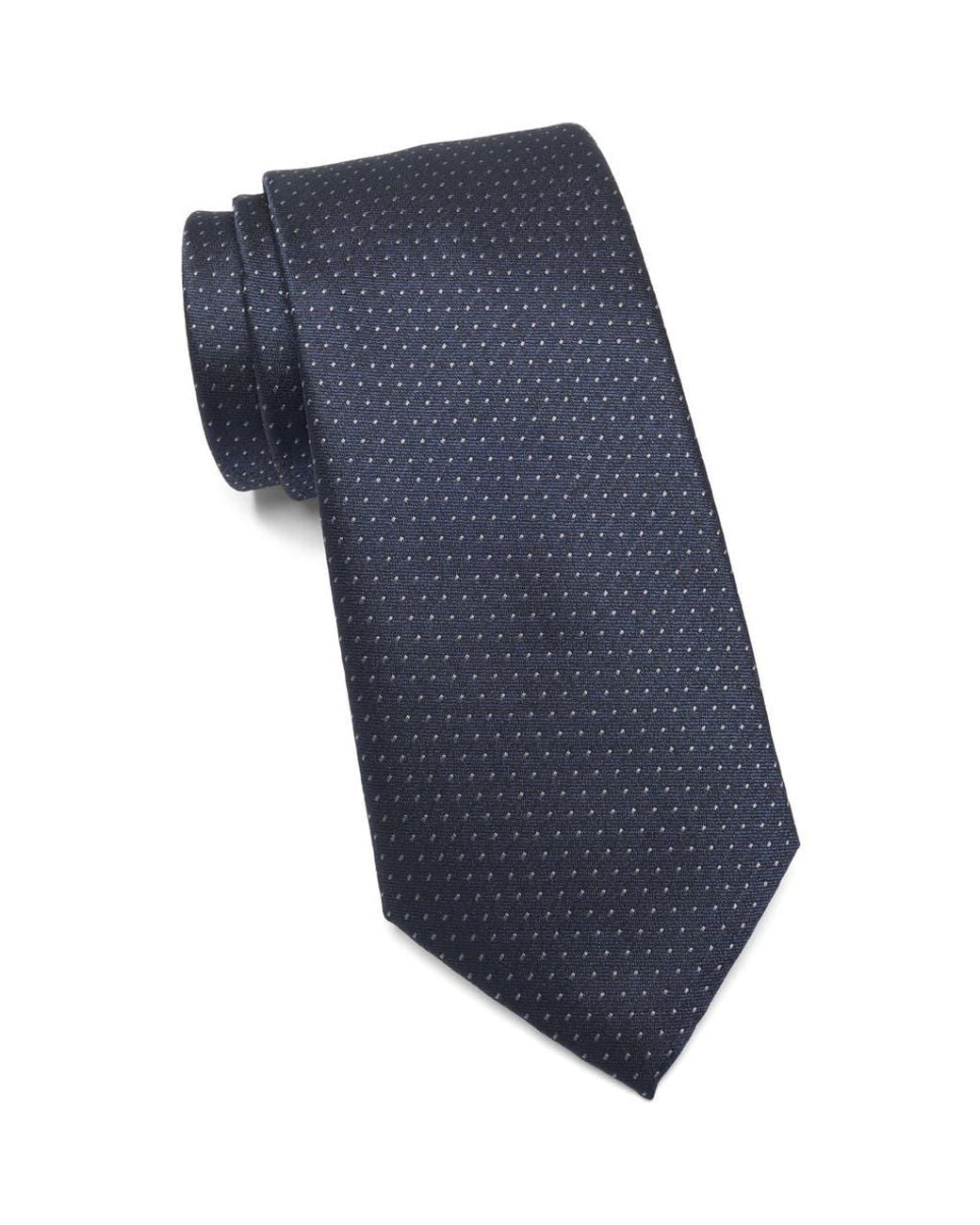 Tom Baine Blue Textured Dot Tie for men