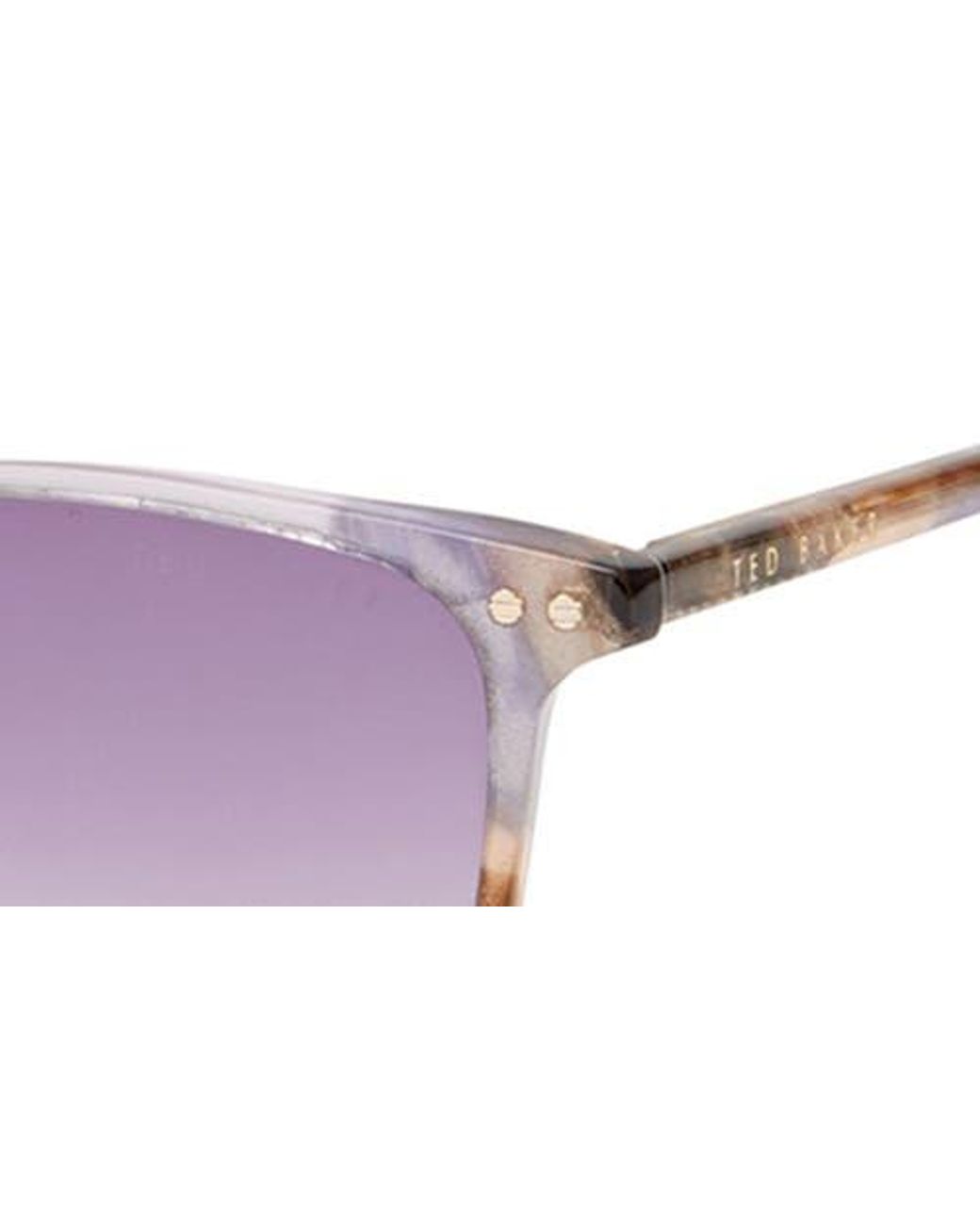 Ted Baker Purple 56Mm Full Rim Rectangle Sunglasses for men