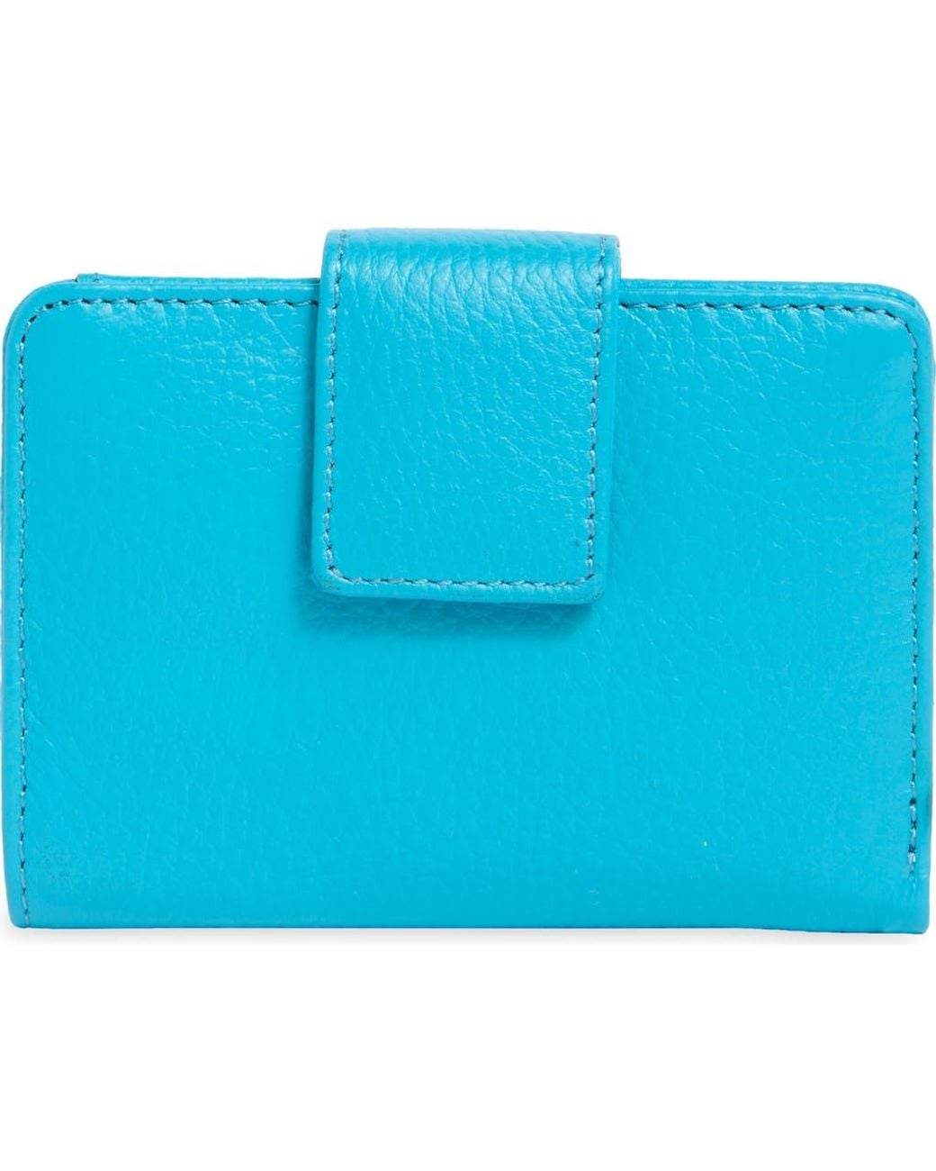 MUNDI SMALL LEATHER GOODS Blue Pixie Leather Card Case