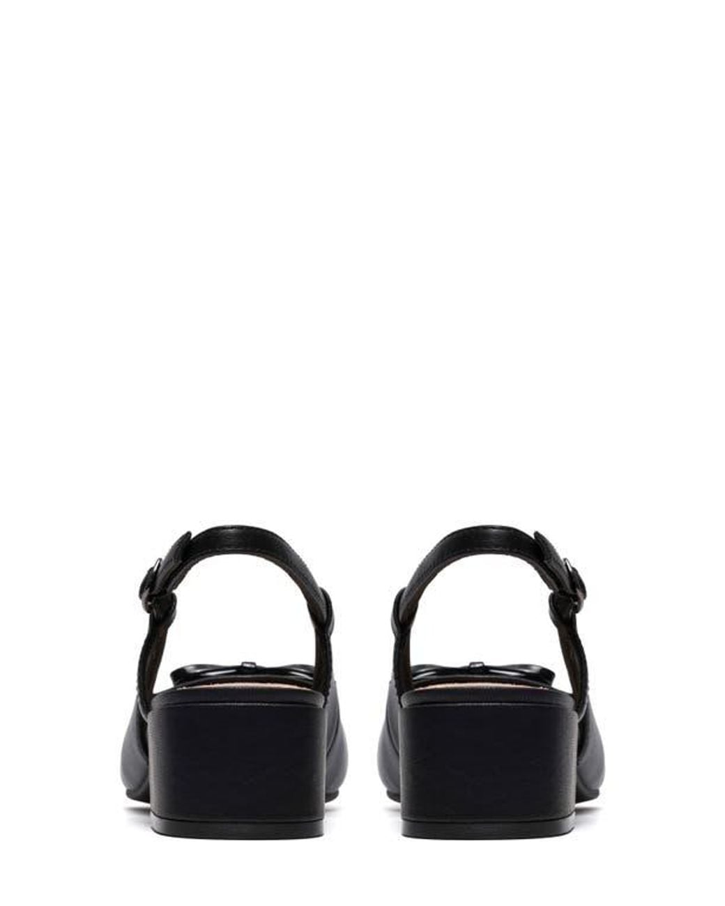 Clarks Black Iridessa Slingback Pump