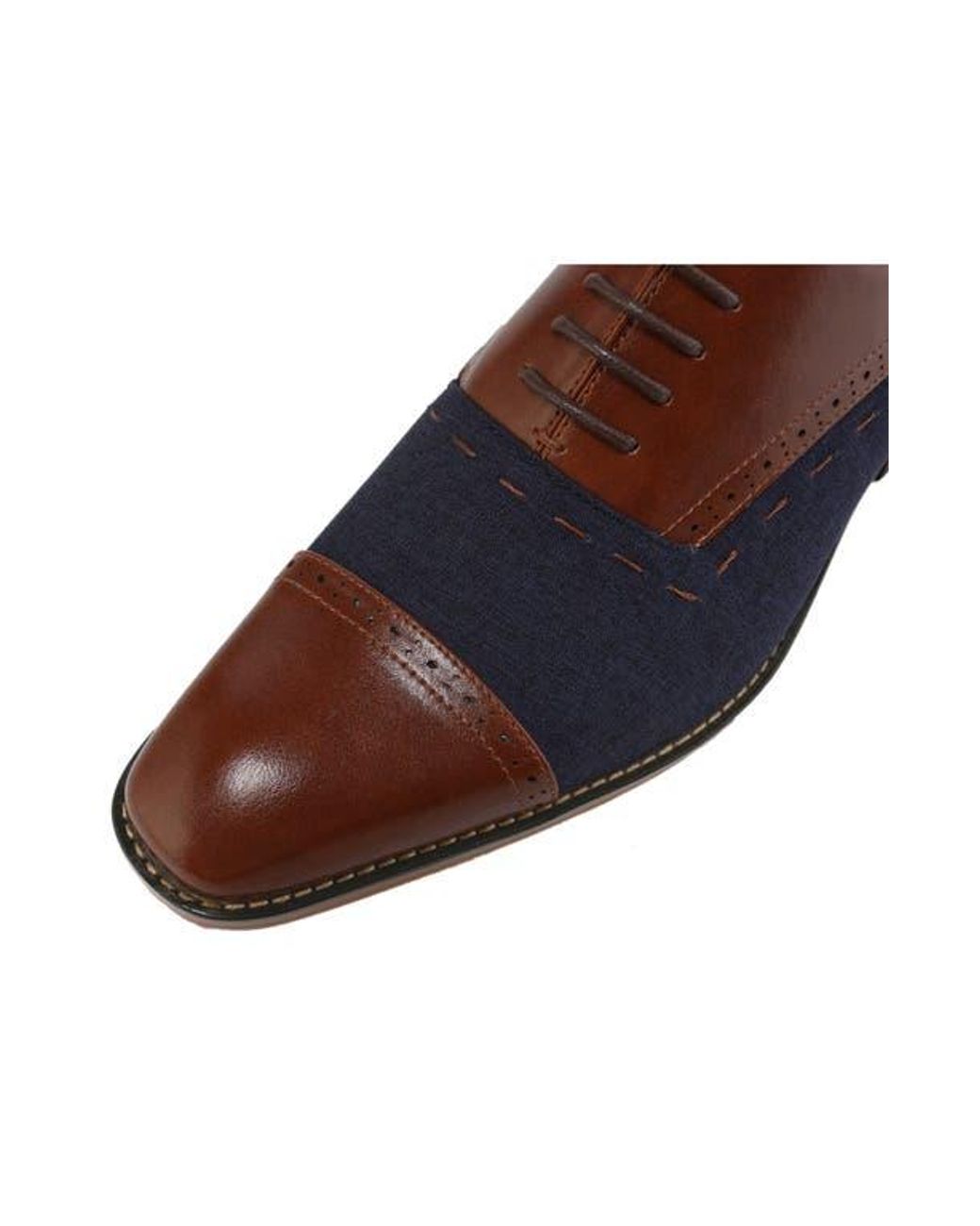Gino Vitale Brown Cap Toe Oxford for men