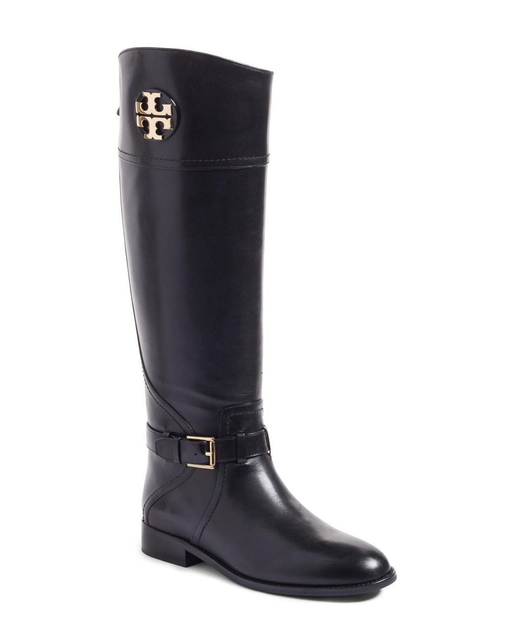 Tory Burch Leather Adeline Boots in Black | Lyst