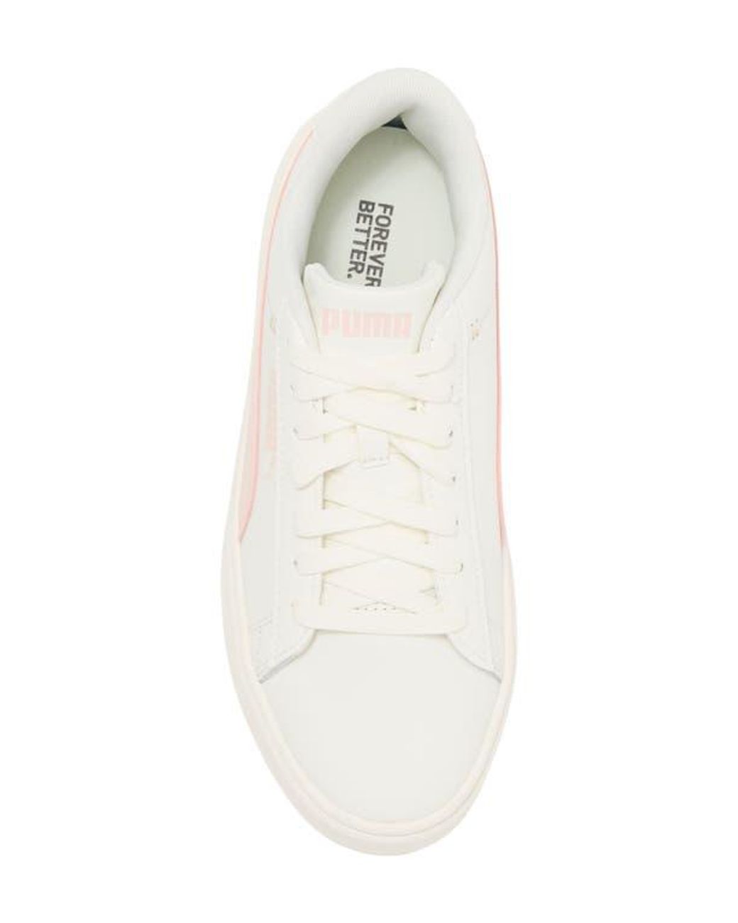 PUMA White Smash V3 Platform Sneaker