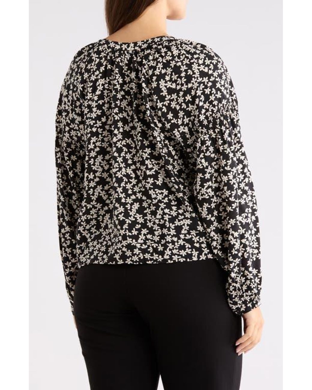 Sanctuary Black Tie Front Top