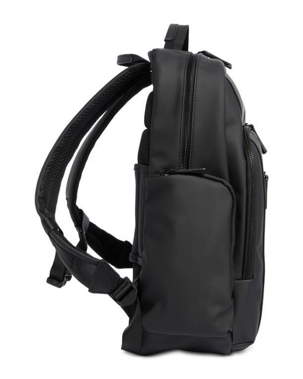 Bonobos Black Rubberized Computer Backpack for men