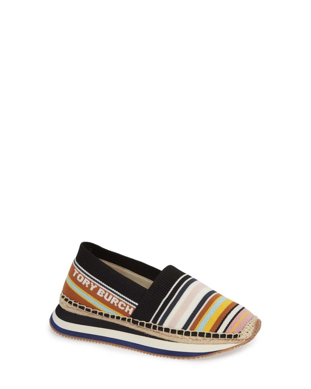 Daisy stripe sneaker top tory burch